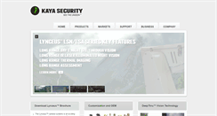 Desktop Screenshot of kayasecurity.com