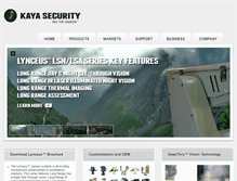 Tablet Screenshot of kayasecurity.com